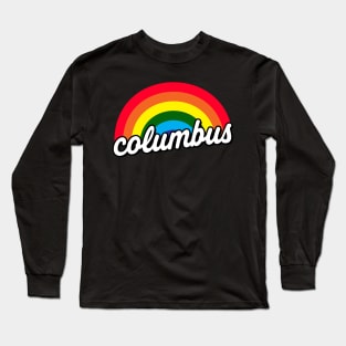 Columbus Pride Rainbow Flag Long Sleeve T-Shirt